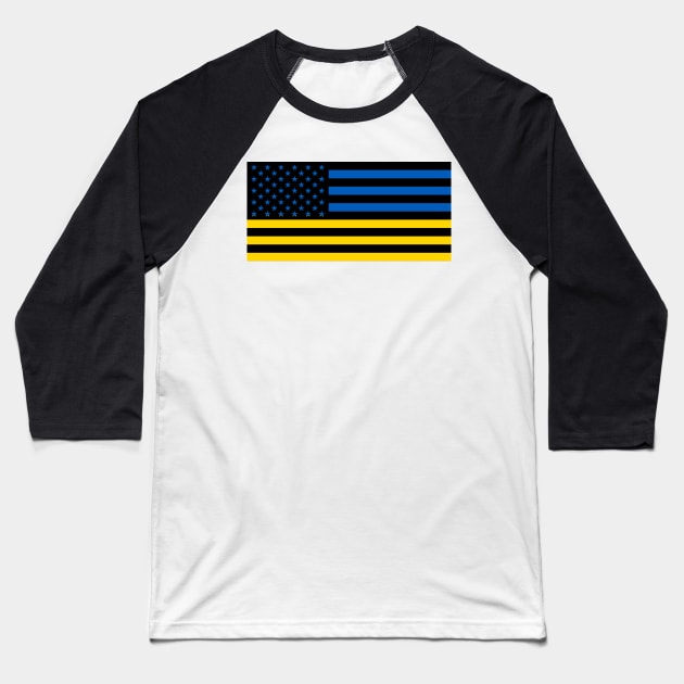 Ukraine Baseball T-Shirt by Wickedcartoons